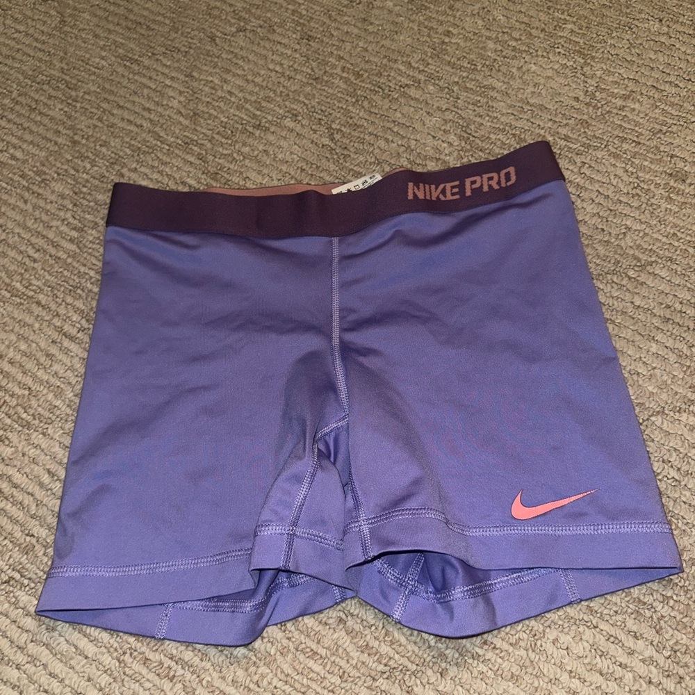Nike Pro Purple Athletic Shorts